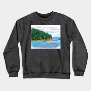 Sailing In The Pacific Northwest Crewneck Sweatshirt